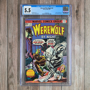 Werewolf By Night #32 CGC 5.5 1st appearance and origin of Moon Knight (Cert 3002)