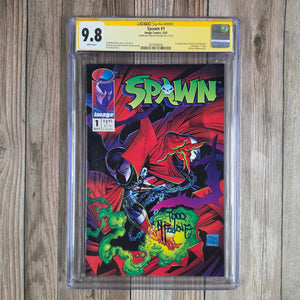 Spawn #1 CGC 9.8 WP SS Signed by Todd McFarlane 1st Appearance of Spawn, Sam & Twitch and Malebolgia (Cert 8003)