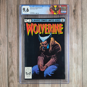 Wolverine Limited Series #3 CGC 9.6 WP Custom Label, ICONIC Cover art by Frank Miller and Joe Rubinstein (Cert 9004)