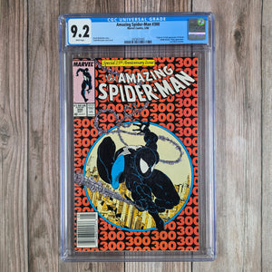 Amazing Spider-Man #300 CGC 9.2 WP ICONIC Cover by Todd McFarlane, 1st full appearance of Venom, NEWSSTAND EDITION  (Cert 1003)