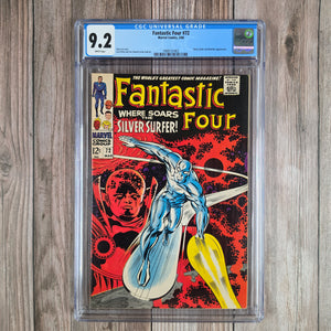 Fantastic Four #72 CGC 9.2 WP ICONIC cover art by Jack Kirby, WILBUR COLLECTION * (Cert 1003)
