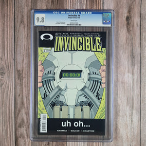Invincible #4 CGC 9.6 WP Cover Art by Cory Walker, LOW PRINT RUN (Cert 7003)