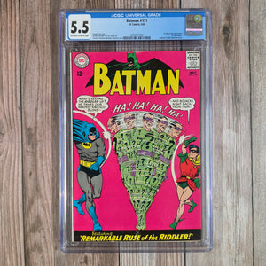 Batman #171 CGC 5.5 1st appearance of the Riddler in the Silver Age (cert 7002)