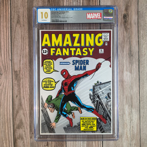 Amazing Fantasy #15 CGC 10 (2018) pure silver foil, 1oz .999 fine silver, Limited Mintage 1000 First Release (cert 8074)