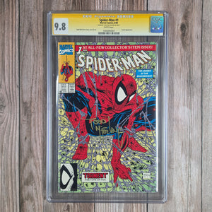 Spider-Man #1 CGC 9.8 WP SS Signed by Todd McFarlane, Premiere issue of the fourth ongoing Spider-Man series (Cert 5007)
