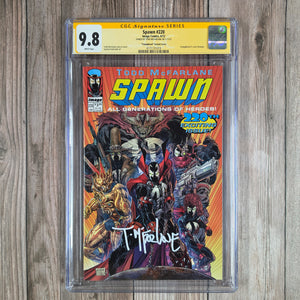 Spawn #220 CGC 9.8 WP SS Signed by Todd McFarlane "Youngblood" Variant Cover Homage Landmark 20th Anniversary Issue (Cert 1019)