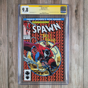 Spawn #227 CGC 9.8 WP SS Signed by Todd McFarlane Amazing Spider-Man #300 Cover Homage Finale Spawn's New Origin (Cert 3004)