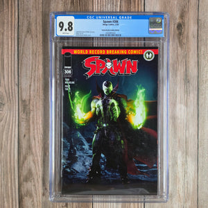 Spawn #306 CGC 9.8 WP NetherRealm Studios Edition 1st Appearance of Raptor, LOW PRINT (Cert 5002)