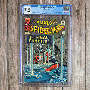 Amazing Spider-Man #33 CGC 7.5 ICONIC Cover art by Steve Ditko, Spider-Man Debuts Incredible Strength (Cert 5004)