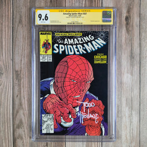 Amazing Spider-Man #307 CGC 9.6 WP SS Signed by Todd McFarlane, CLASSIC Cover art by Todd McFarlane (Cert 8005)