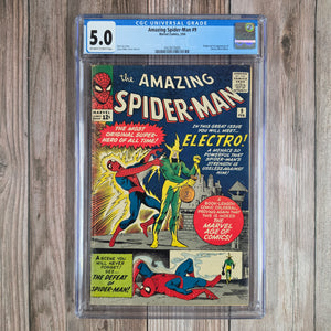 Amazing Spider-Man #9 CGC 5.0 1st appearance and origin of Electro! (Cert 5005)