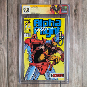 Alpha Flight #53 CGC 9.8 WP Custom Label, SS Signed by Jim Lee 1st Published Cover Art by Jim Lee at Marvel Comics (Cert 2001)