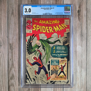 Amazing Spider-Man #2 CGC 3.0 1st appearance of Vulture, 3rd appearance of Spider-Man (Cert 9002)