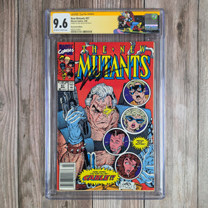 New Mutants #87 CGC 9.6 Custom Label, SS Signed by Rob Liefeld 1st Full Appearance of Cable, Mutant Liberation Front  NEWSSTAND EDITION (Cert 2001)