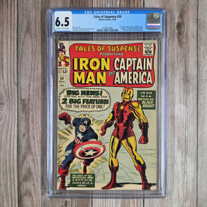 Tales of Suspense #59 CGC 6.5 1st Appearance of Jarvis, First Captain America Solo Story in the Silver Age (Cert 5008)