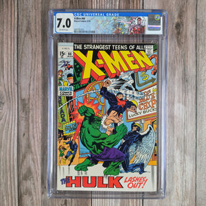 X-Men #66 CGC 7.0 Custom Label, Final appearance of the original team in the X-Men title, From WILBUR Collection* (Cert 7002)
