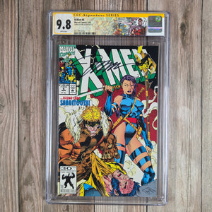X-Men #6 CGC 9.8 WP Custom Label, SS Signed by Jim Lee, 1st Appearance of Birdy, Sabretooth Cover Art (Cert 1014)