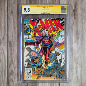 X-Men #2 CGC 9.8 WP SS Signed by Jim Lee 1st Appearance of the Acolytes Cameo, Magneto Cover Art (Cert 0017)