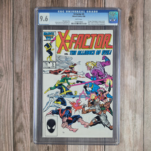 X-Factor #5 CGC 9.6 WP 1st Cameo Appearance of Apocalypse, 1st Appearance of Stinger and Timeshadow (Cert 4003)