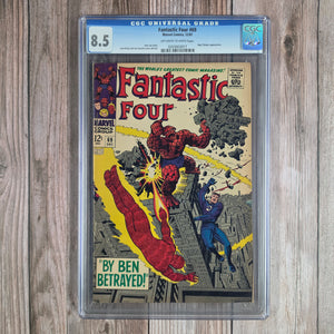 Fantastic Four #69 CGC 8.5 Cover art by Jack Kirby and Joe Sinnott (Cert 3017)
