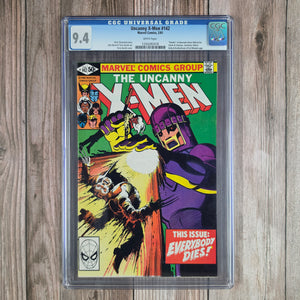 Uncanny X-Men #142 CGC 9.4 WP Cover Art by John Byrne and Terry Austin “Days of Future Past” Part 2 (Cert 5018)