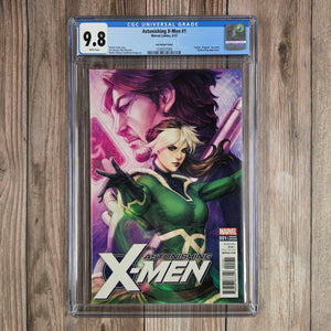 Astonishing X-Men #1 CGC 9.8 WP Lau Variant Cover 1:100 Stanley "Artgerm" Lau  (Cert 7009)