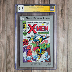 Marvel Milestone Edition: X-Men #1 CGC 9.6 WP Stan Lee Authenticated Autograph with COA, 1st Team Appearance of X-Men and 1st Appearance of Magneto (Cert 0004)