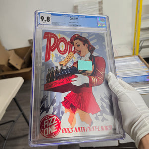 Pop Kill #3 CGC 9.8 WP Happy Comics Metal Edition Adam Hughes Cover Happy Comics exclusive metal variant limited to 50 copies with COA (Cert 9011)