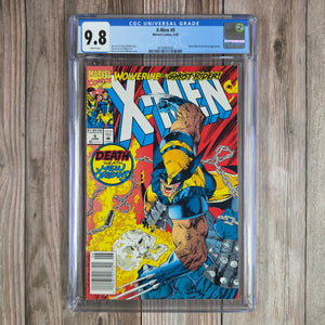 X-Men #9 CGC 9.8 WP Cover art by Jim Lee and Scott Williams, NEWSSTAND EDITION  (Cert 2024)