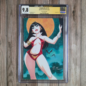 Vampirella #v7 #1 CGC 9.8 WP Bruce Timm Authenticated Autograph LCCAF Exclusive Virgin Edition (Cert 2001)