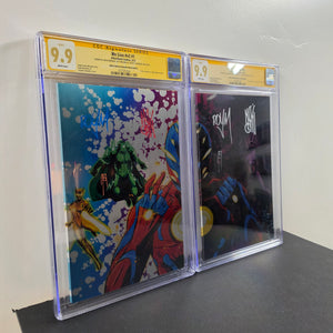 We Live #v2 #1 (2 Books White Edition + Black Edition ) BOTH CGC 9.9 WP SS Signed by Inaki Miranda, Roy Miranda and Joseph Schmalke White + BLACK Editions  Schmalke Metal Edition El Rey Comics & 1 Stop Shop Exclusive (Cert 1004 + 1001)