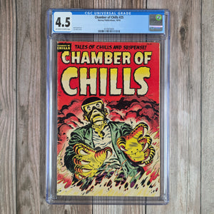 Chamber of Chills #25 CGC 4.5 Pre-Comics Code Horror, Lee Elias Cover Art (Cert 4001)