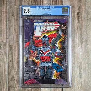 Marshal Law #1 CGC 9.8 WP 1st Appearance of Marshal Law (Cert 3005)