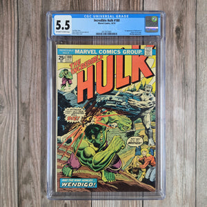 Incredible Hulk #180 CGC 5.5 1st cameo appearance of Wolverine (Cert 2001)