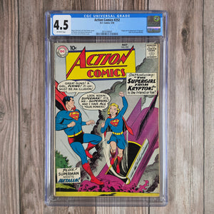 Action Comics #252 CGC 4.5  Origin and 1st Appearance of Supergirl, 1st Appearance of Metallo, Zor-El and Alura In-Ze and Argo City (Cert 0001)