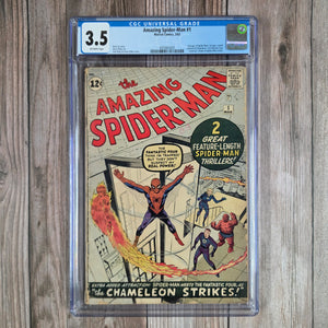 Amazing Spider-Man #1 CGC 3.5 2nd Appearance of Spider-Man, 1st Appearance of J. Jonah Jameson and Chameleon, Origin of Spider-Man Retold  (Cert 3001) *Trade Avail.