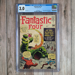 Fantastic Four #1 CGC 3.0 Origin and 1st Appearance of the Fantastic Four and Mole Man (Cert 6004) *Trade Avail.