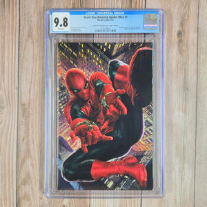 Giant-Size Amazing Spider-Man #1 CGC 9.8 1:25 Second Printing/Bermejo "Virgin" Edition, 1st appearance of Rapid, described as a character that will change the future of the Marvel Universe (cert 4023)