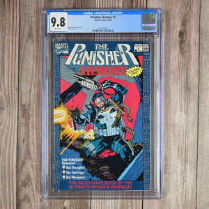 Punisher Armory #1 CGC 9.8 32-page inventory of the Punisher's weapons of vigilante warfare (cert 0015)