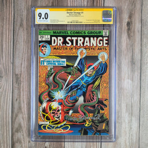 Doctor Strange #1 CGC 9.0 SS Frank Brunner, First solo titled series, officially - the earlier Doctor Strange title was renamed from Strange Tales and continued numbering with issue #169 (cert 2005)