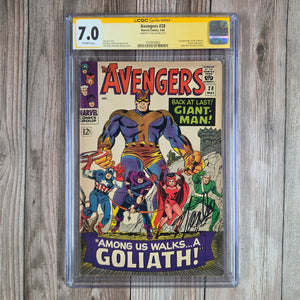 Avengers #28 CGC 7.0 SS Stan Lee, 1st appearance of the Collector, an Elder of the Universe (cert 8002)