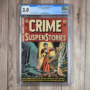 Crime SuspenStories #13 CGC 3.0 Bill Gaines, Al Feldstein, Johnny Craig (cert 5015)