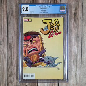 Jeff the Land Shark #2 CGC 9.8 1:25 Kuder Variant cover, Introduction of Shadow Jeff (Jeff's evil doppelganger)