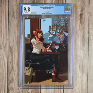 Ultimate Spider-Man #19 CGC 9.8 1:50 Parel "Virgin" Edition, Introduction of the Venom symbiote in full, after the symbiote suit takes over for Richard Parker