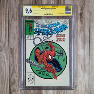 Amazing Spider-Man #301 CGC 9.6 WP SS x3 Iconic cover art by Todd McFarlane (cert 4004)