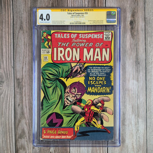 Tales of Suspense #55 CGC 4.0 SS Stan Lee, 3rd appearance of the Mandarin (cert 7012)