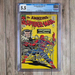 Amazing Spider-Man #25 CGC 5.5 1st appearance of Spencer Smythe and the Spider-Slayers (cert 8006)