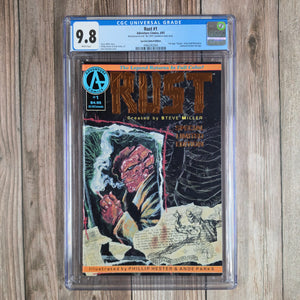 Rust #1 CGC 9.8 Special Limited Edition Full Page Spawn Ad by Todd McFarlane (cert 2004)