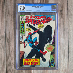 Amazing Spider-Man #86 CGC 7.0 Debut of Black Widow's skin-tight costume (cert 6009)