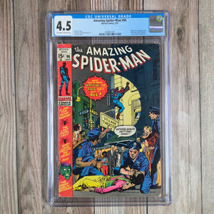 Amazing Spider-Man #96 CGC 4.5 Published without approval from the Comics Code Authority due to a sub-plot about drug use (cert 7007)